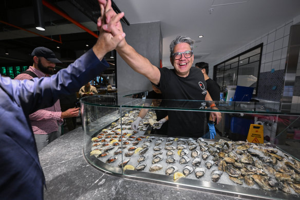 George Milonas of Il Pesce at Il Mercato Centrale.