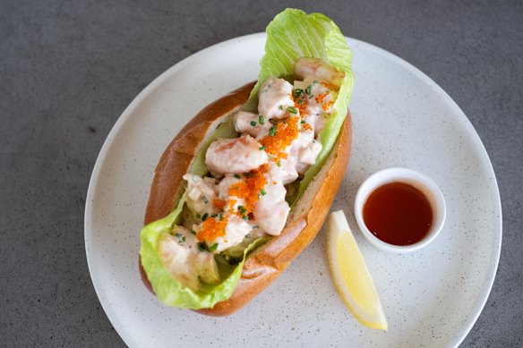Prawn roll. 