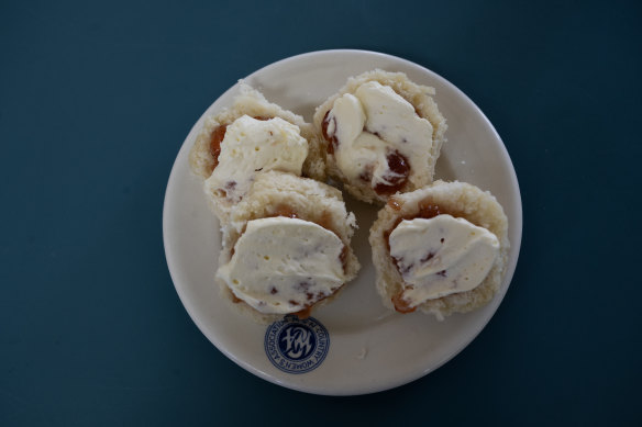 Two scones with jam and cream cost just $3.50.