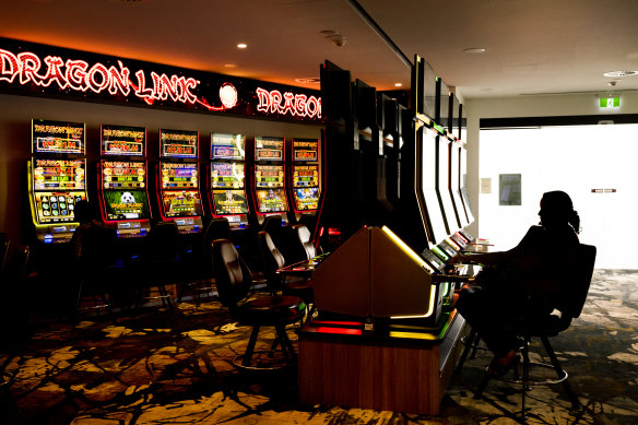 Gaming room at the Campbelltown Catholic Club.