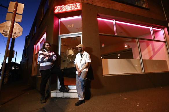 Restaurant manager James Ness (left) and  chef-owner Jean-Paul Aziz.