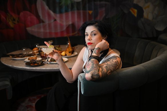 Chef Shannon Martinez at one of her other venues, Amphora, in 2024.