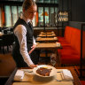 A ribeye steak at Rockpool Bar & Grill in Melbourne from David Blackmore’s Rohne breed of beef.