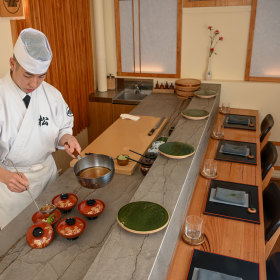 Owner and chef of the four-seat restaurant.