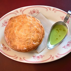 The scallop pie at the Royal Oak Hotel.