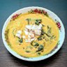 Yellow curry with sweet picked crab meat.