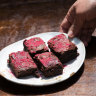 There’s always room for dessert when it’s a cricket brownie with Davidson plum powder.