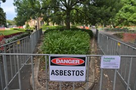 Victoria Park in the City of Sydney was fenced off after asbestos was discovered.