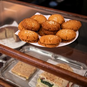 House baked goods on the counter. 