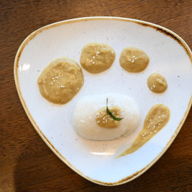 Durian sticky rice.