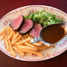 Steak at the Royal Oak.