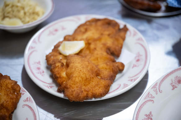 Pork schnitzel.