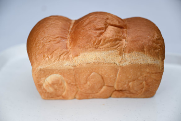 A loaf of shokupan bread.