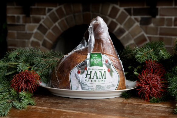 Central Highlands Pork Double Smoked Ham On The Bone, from Costco.