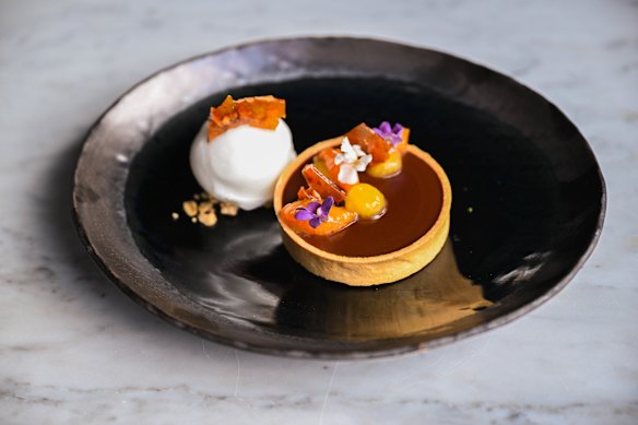 Chocolate-orange torte is spiked with Jameson whiskey.