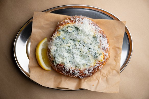 Spanakopita flat bread.