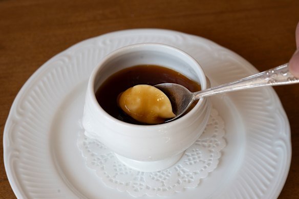 Coffee custard.