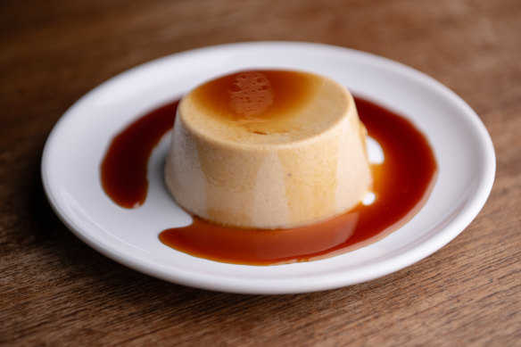 Roasted soybean panna cotta.