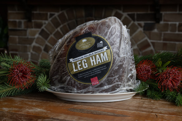 Seven Mile Premium Double Smoked Leg Ham. 