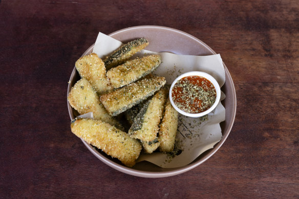  Zucchini fritti.