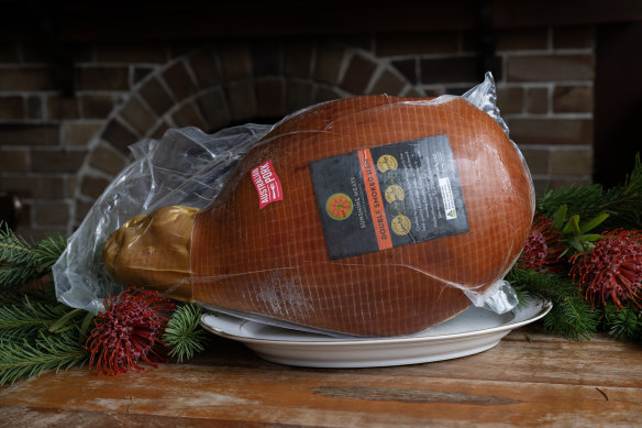 Sunshine Meats Double Smoked Bone-In Ham.