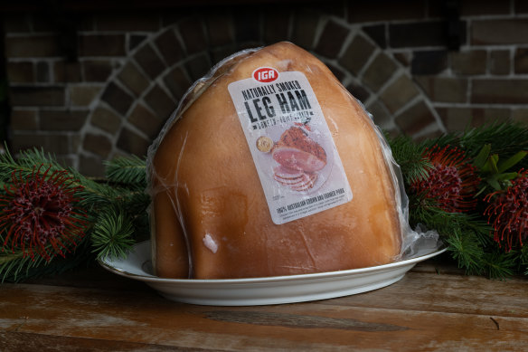 IGA Naturally Smoked Leg Ham Bone In.