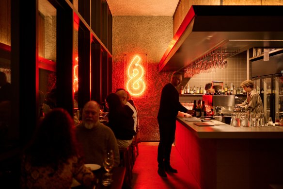 The dining room at Eightysix South in Phillip.