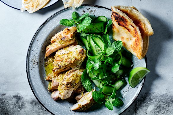This Thai-inspired green curry-flavoured chicken dish comes together quickly.