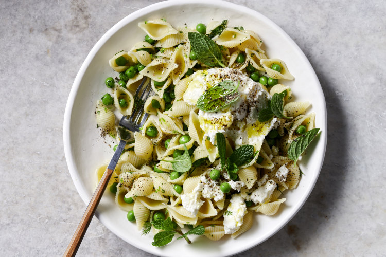 Dill and mint add vibrancy to this simple but satisfying pasta dish.