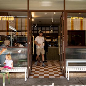 The shopfront. 