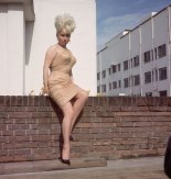 English actress and star of the 'Carry On' films, Barbara Windsor, circa 1960.  
