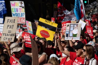 State school teachers walked off the job earlier this month. 