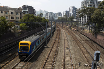 Median property prices can vary greatly between neighbouring stops on Sydney’s train line. 