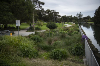 The path to the Richard Murden Reserve in Haberfield has already been completed.