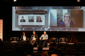 A panel discussion at The Age Education Summit on Wednesday.