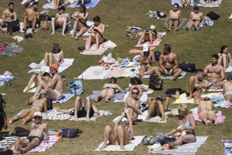 NSW Health Minister Brad Hazzard said he was more worried about unvaccinated people than crowds at Sydneyâs beaches.