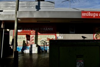 Almost empty streets in Cabramatta last week.