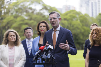 NSW Premier Dominic Perrottet on Monday.