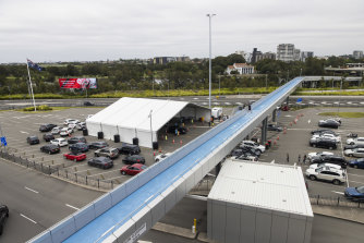 A consortium has bid $23.6 billion for Sydney Airport, which has been converted into a COVID-19 testing site due to a spike in cases in NSW. 