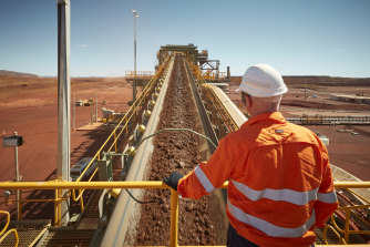 BHP’s production was hit by coronavirus-related staffing issues.