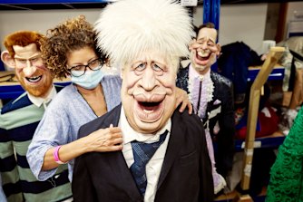 One of the life-size models used to produce the satiric Spitting Image.