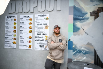 College Dropout burger owner Mark Elkhouri has received a cease and desist letter from Kanye West's lawyers.  Mark was forced to paint over a mural, change the name of the burgers and change the logo at his Ivanhoe business.