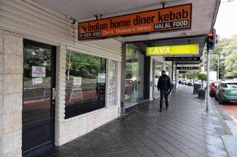 Popular late-night diner: Indian Home Diner on Oxford Street, Paddington.