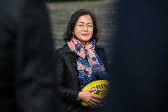 Gladys Liu at Box Hill City Oval.