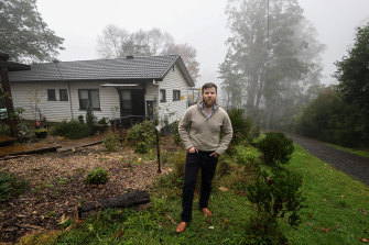 Thomas Corbin outside his Kalorama home. 