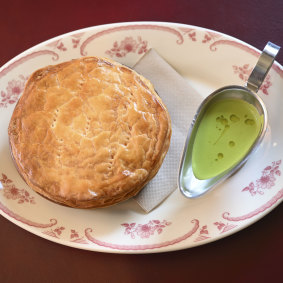 The scallop pie at the Royal Oak Hotel.