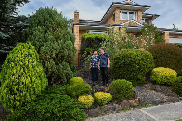Deb and Peter Myers are selling their home in Greensborough and hope to stay in the area.