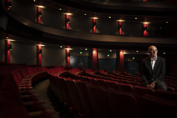 Craig McMaster inside the Riverside Theatres, which is getting a new $176 million lease of life. 