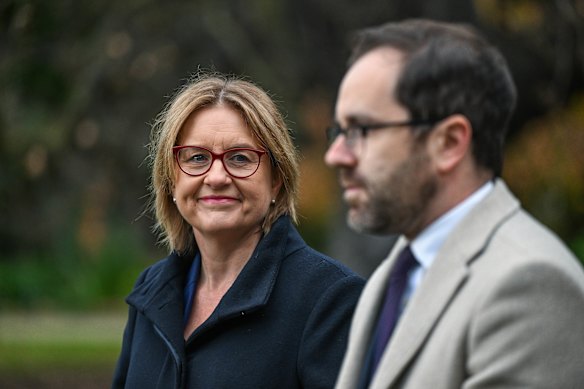 Premier Jacinta Allan and Minister for Consumer Affairs Nick Staikos.