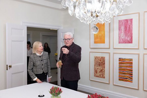 A cônsul-geral australiana em Nova York, Heather Ridout, manteve uma conversa com Martin e Wilkerson em sua residência oficial.